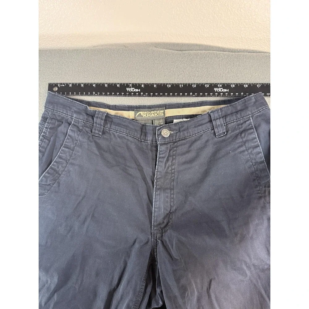 Mountain Khakis Pants Mens 34x32 Gray Regular Fit Canvas Khakis Outdoor Casual